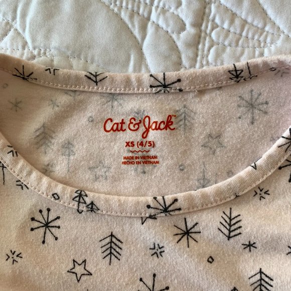 CAT & JACK Girl's Dress, Pastel Pink with Silver Tulle Skirt, Size: XS (4-5) - Picture 6 of 7